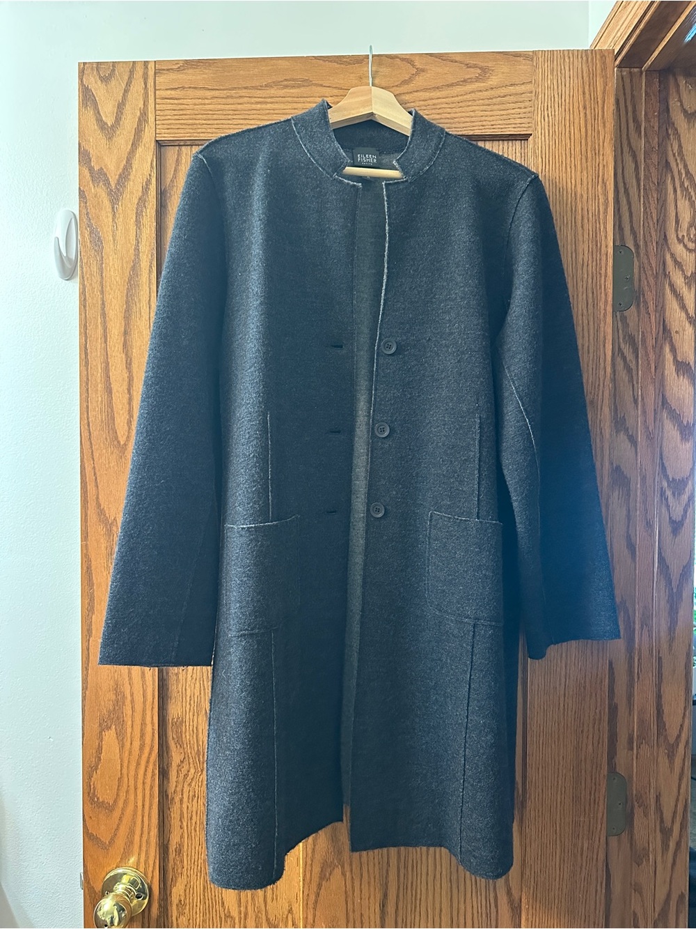 Eileen Fisher 100% Merino Wool Sweater Jacket